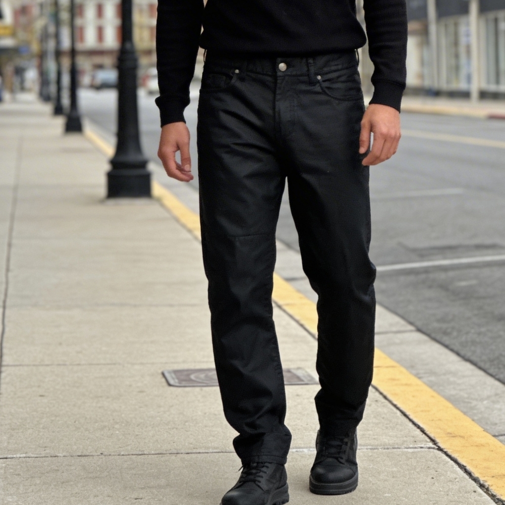 J.Lindeberg Black Straight Jeans Size 29 Men’s Slim Fit Stretch Designer Denim